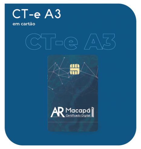 Certificado Digital para Transportadoras A3 em cartão (CT-e A3)