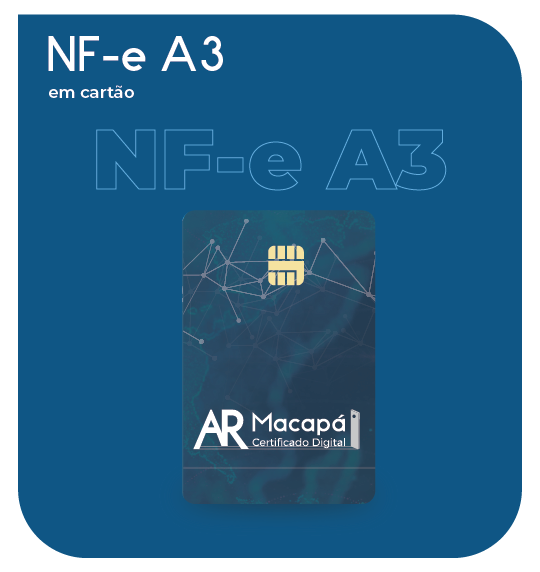 Certificado Digital para Nota Fiscal Eletrônica A3 em cartão (NF-e A3)
